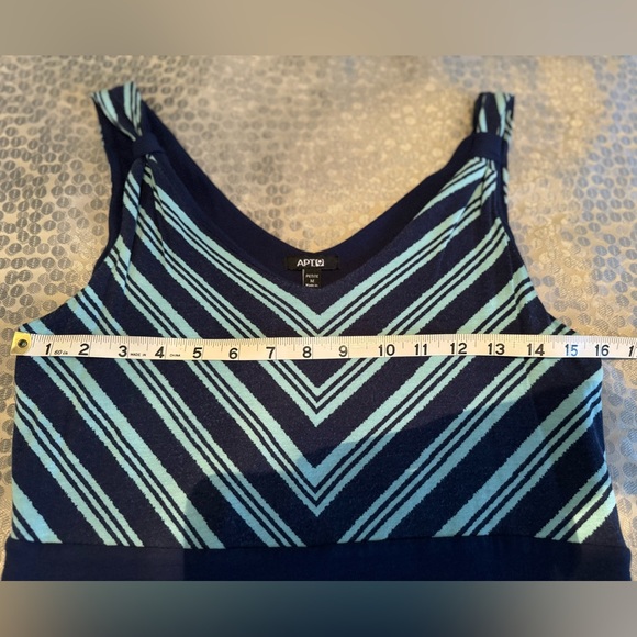 Apt. 9 Striped High Low Maxi Dress Size MP - Picture 4 of 7
